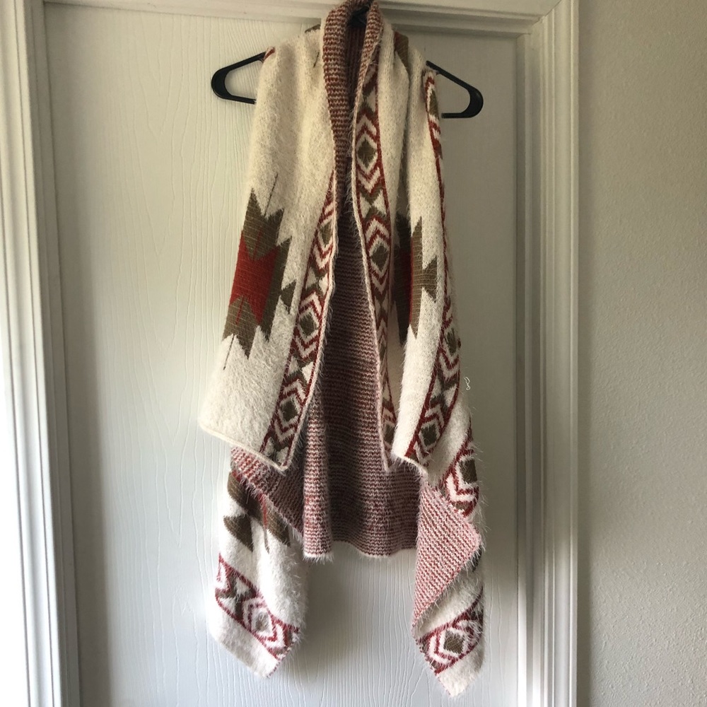 Western Sleeveless Cardigan